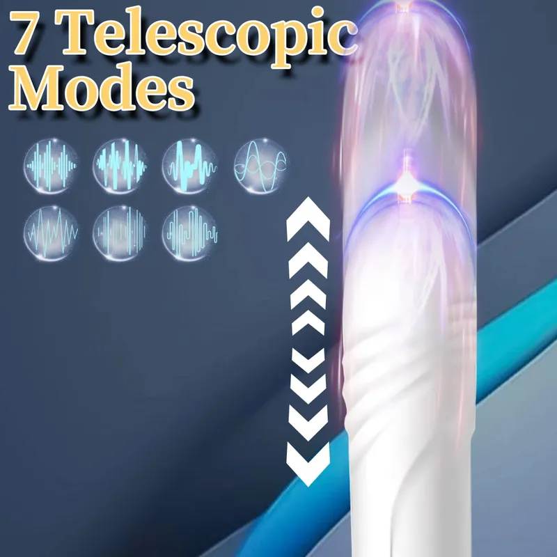 Macchina del sesso multifunzionale del vibratore del martello Stimolazione del punto G. Dildo telescopico Massaggio vaginale Cit Succhiare Masturbatore femminile