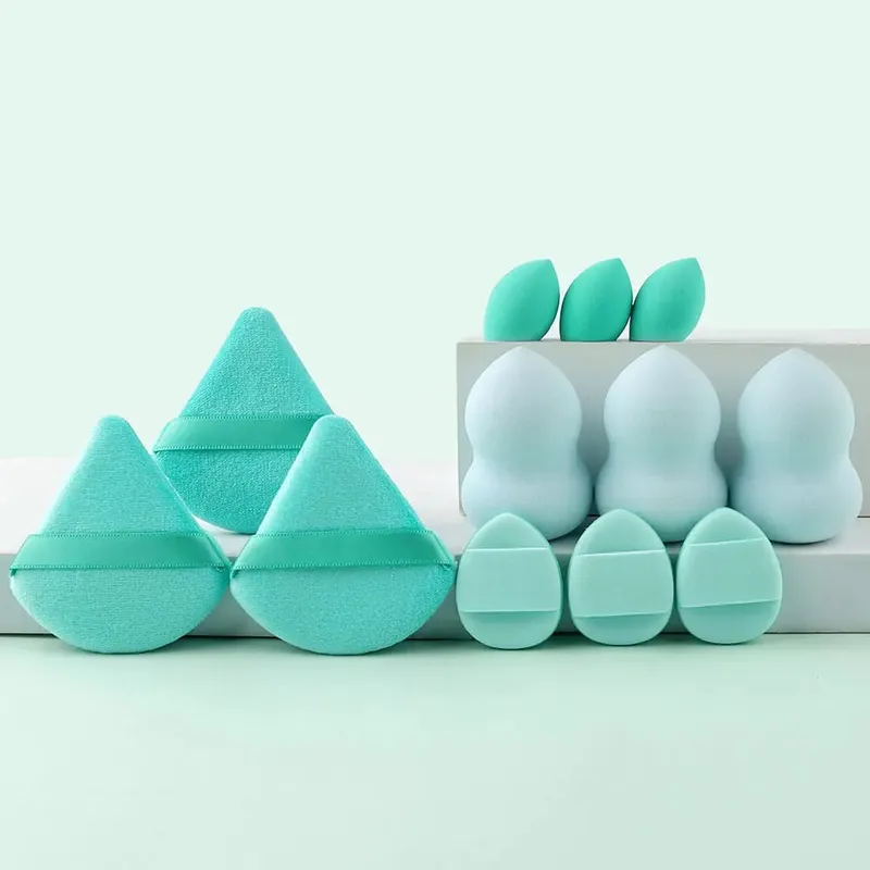 12/32pcs Makeup Brush and Sponge Set Professional Makeup Brush Set Beauty Blender Triangle Powder Puff Clean Powder Puff — image 16