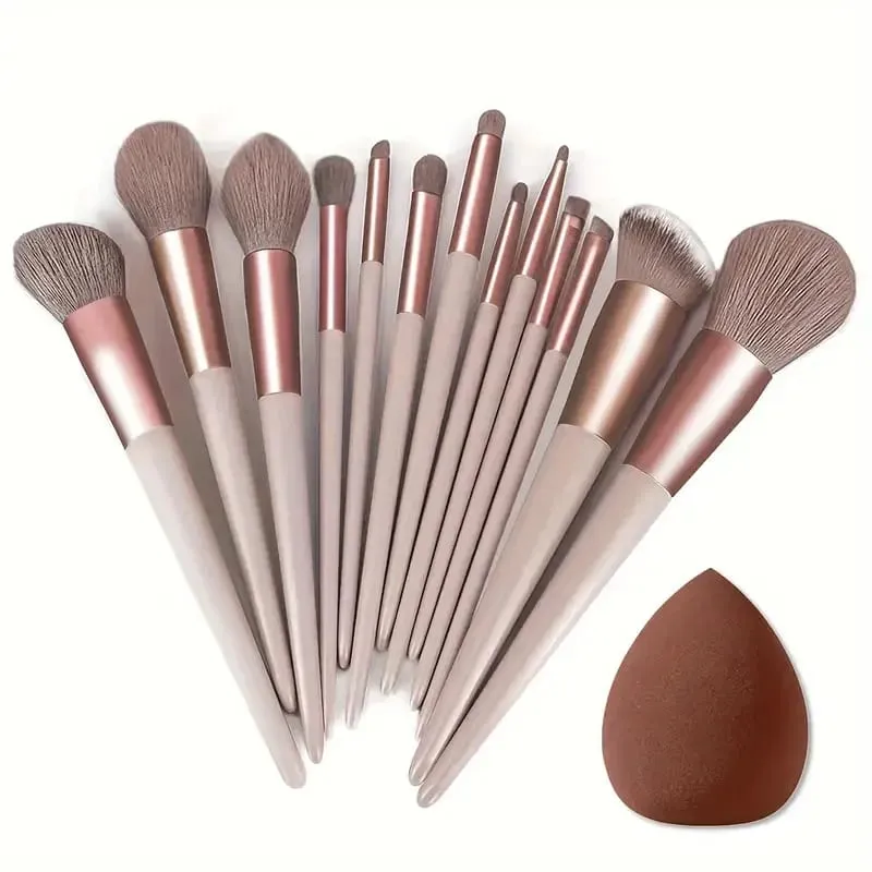 13Pcs Makeup Brush Set Soft Fluffy Cosmetic Foundation Powder Eyeshadow Kabuki Blending Make Up Brush Beauty Tool Makeup — image 1