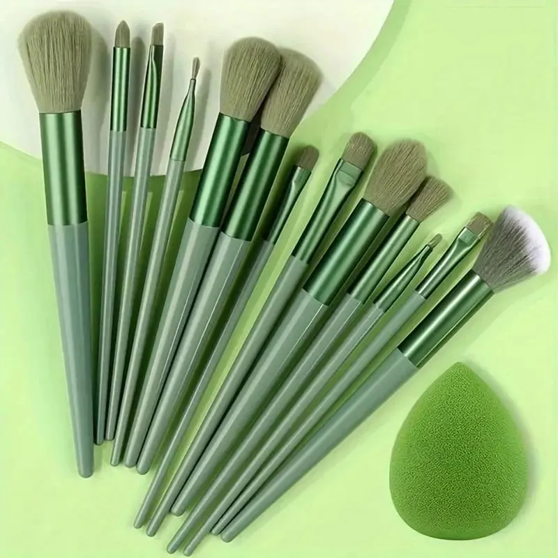 8-13Pcs Premium Makeup Brushes Set for Cosmetics Foundation Blush Powder Eyeshadow Kabuki Blending Makeup Brush Beauty Tool — image 13