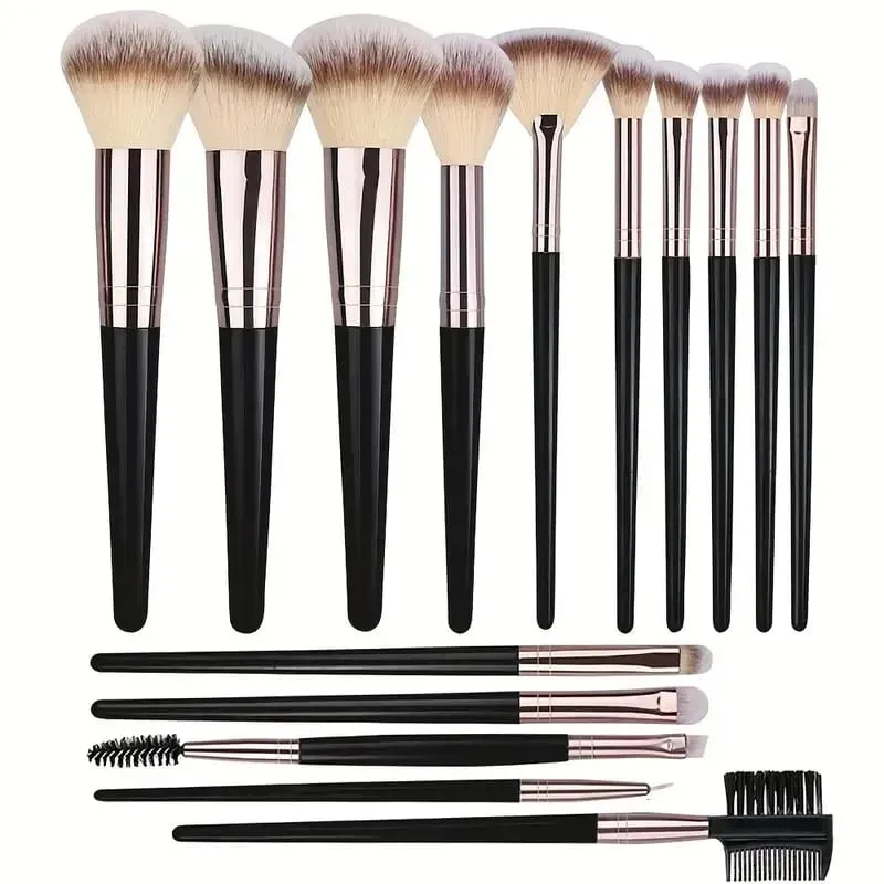 Luxe Makeup Brushes Set Soft Fluffy Cosmetics Foundation Blush Powder Eyeshadow Kabuki Blending Makeup Brush Beauty Tool — image 20