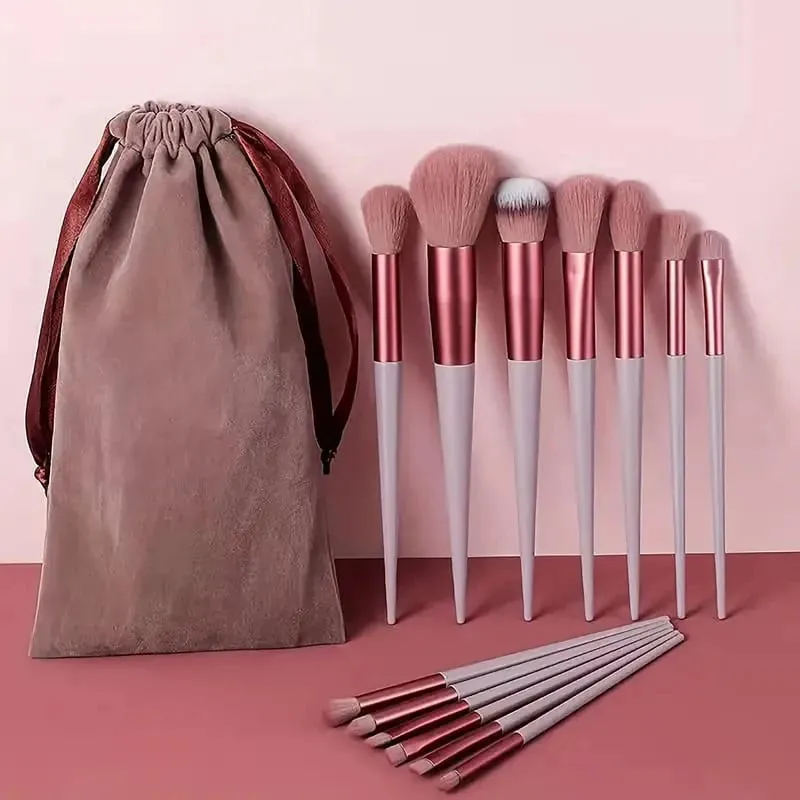 8-13Pcs Premium Makeup Brushes Set for Cosmetics Foundation Blush Powder Eyeshadow Kabuki Blending Makeup Brush Beauty Tool — image 2