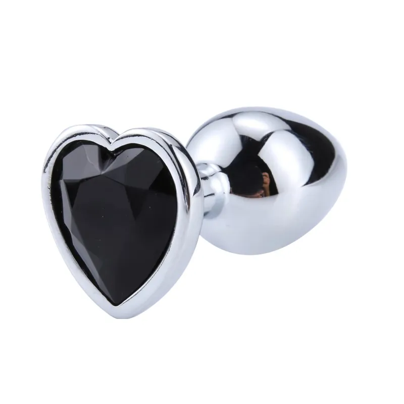 Metal Anal Plug for Beginner Crystal Heart Shape Butt Plug Masturbation Stimulator For Women Dildo Sex Toy Men Prostate Massager — image 14
