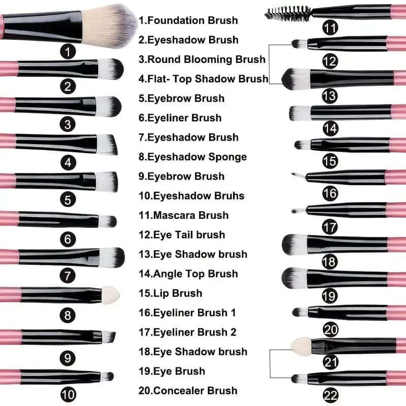 12/32pcs Makeup Brush and Sponge Set Professional Makeup Brush Set Beauty Blender Triangle Powder Puff Clean Powder Puff — image 4