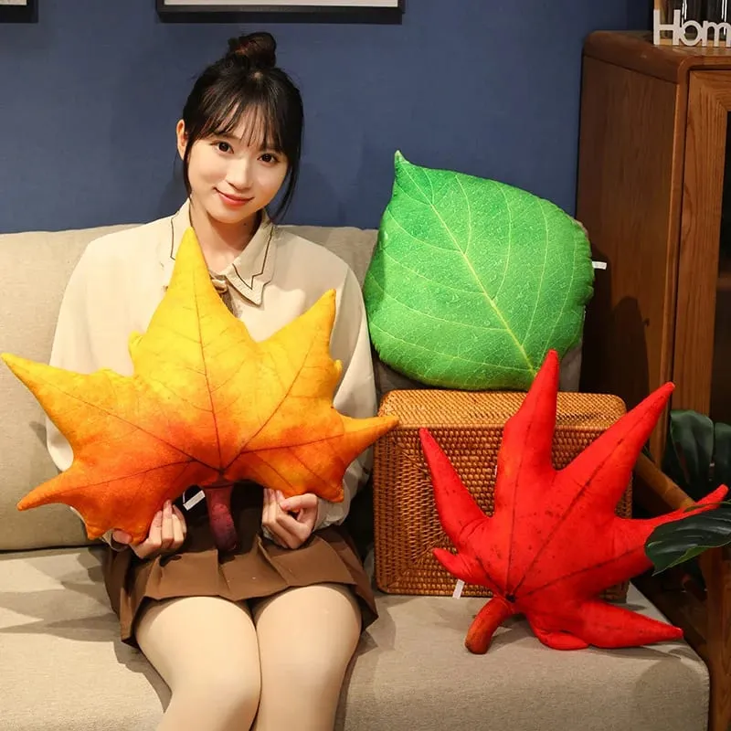 Leaf Pillow Succulent Leaf Shaped Throw Pillow For Indoor Couch Sofa Living Room Home Decor Plant Lovers Garden Lovers