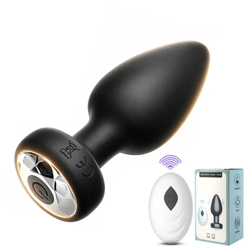Wireless Bluetooth Anal Plug Vibrator Female Vagin Stimulator APP Remote Control Butt Plug Massager Adult Sex Toys for Man Women