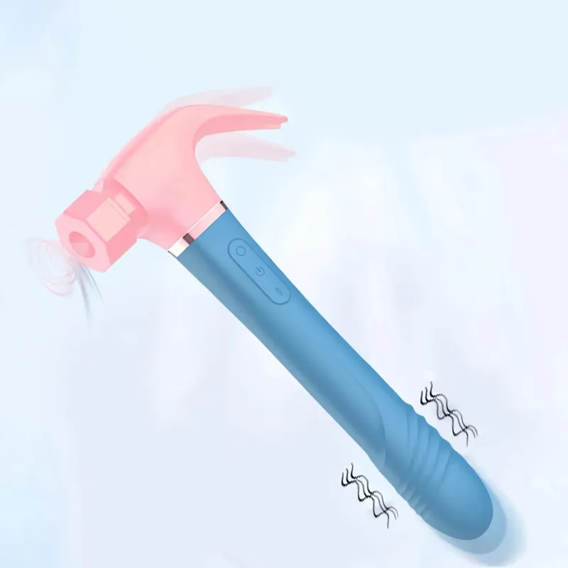 Macchina del sesso multifunzionale del vibratore del martello Stimolazione del punto G. Dildo telescopico Massaggio vaginale Cit Succhiare Masturbatore femminile