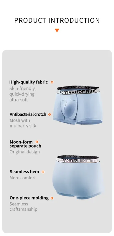 52025 Men's Cooling Boxers – Moon-Form Mesh Dual Pouch with Lightweight Comfort, Dynamic Stretch and Quick-Dry Performance — image 4