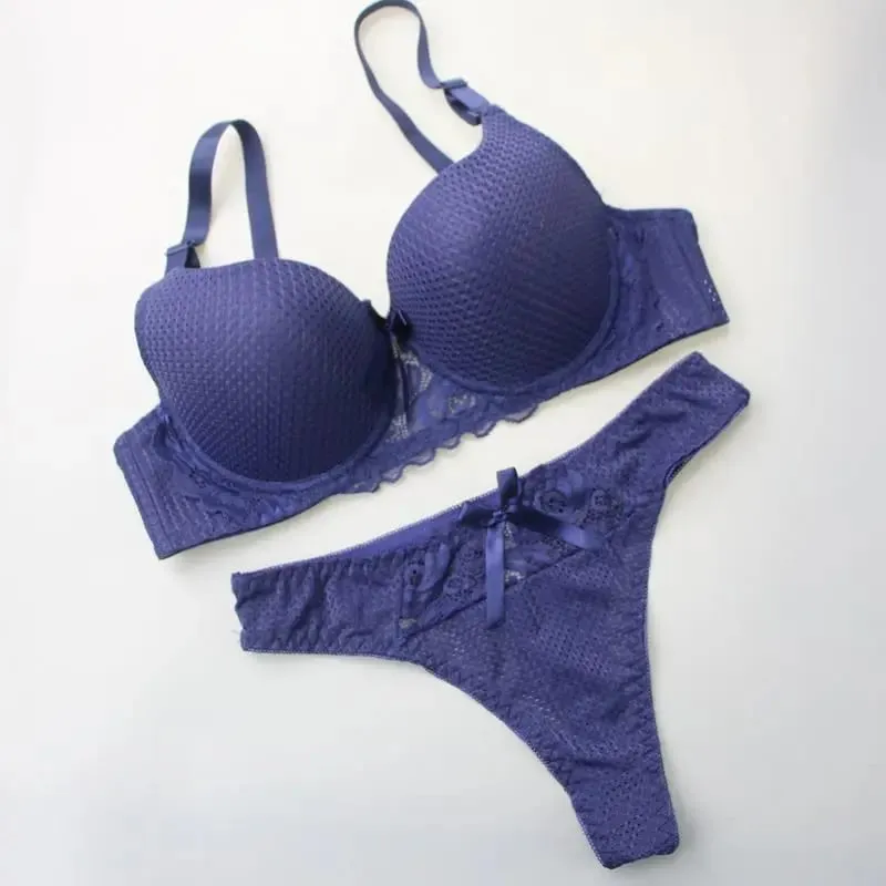 Nouvelle Seamless Women's Sexy Bra Panty Set Push Up Sports Underwear Solid Color Workout Ladies Lingerie