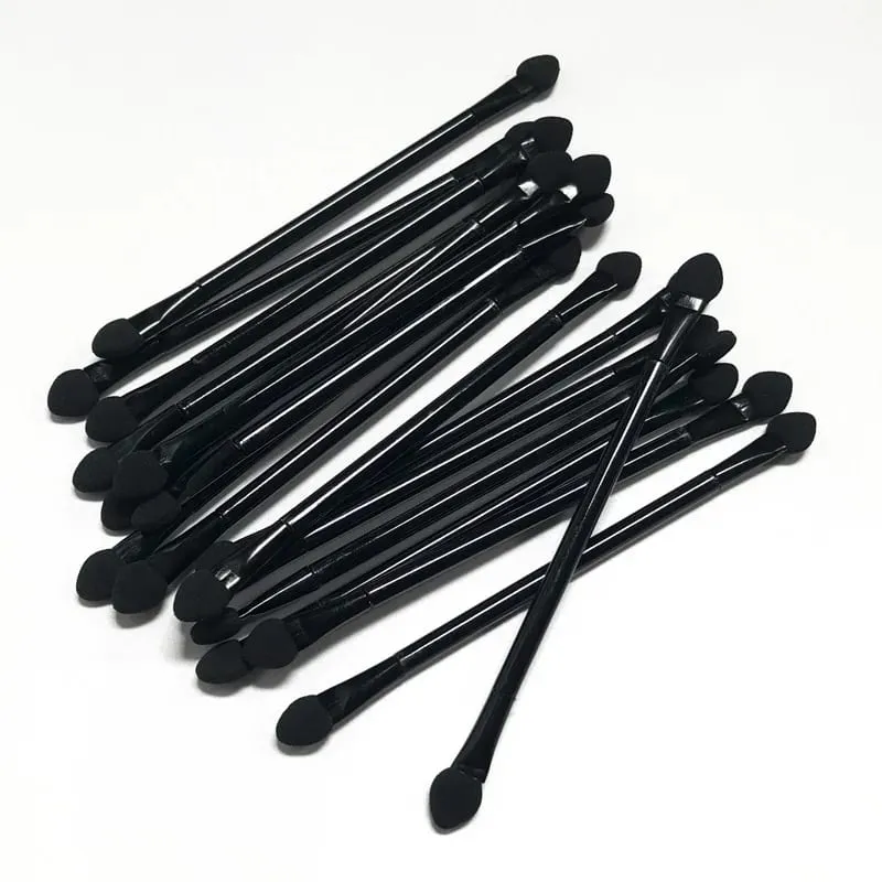 20 Packs Double Head Eyeshadow Brushes 10cm Double-End Eyeshadow Brushes Dual Sides Eyeshadow Sponge Makeup Applicators