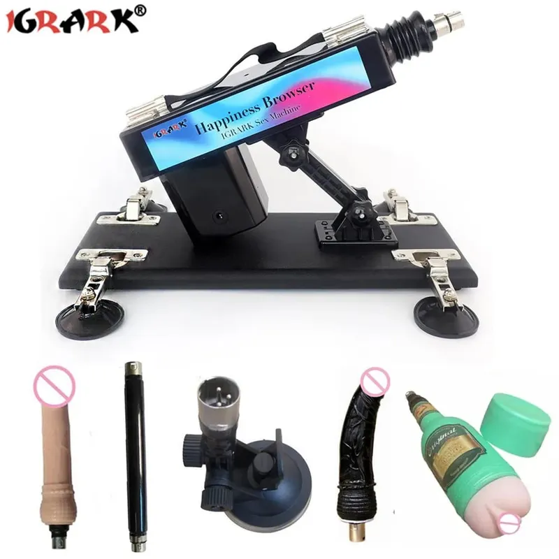 Strong Motor Automatic Vibartor Sex Machine with Dildo Attachments Adjustable Gun Love Machine Sex Toys for Man Women Adult Game