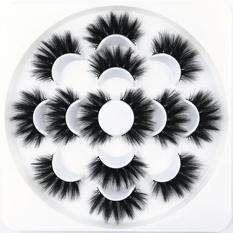 7/10 Pairs 3D False Eyelashes Naturally Long Thick Eyelashes 20mm Dramatic Eyelash Extension Sexy Eye Makeup Eyelash Cosmetics