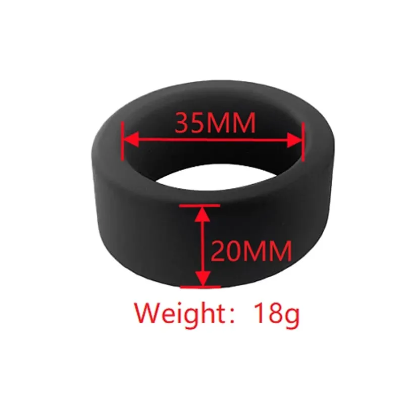 Male Silicone penis lock cock Ring bondage Erection Delay Ejaculation Reusable Enlargement ball stretcher BDSM Sex Toy for Men