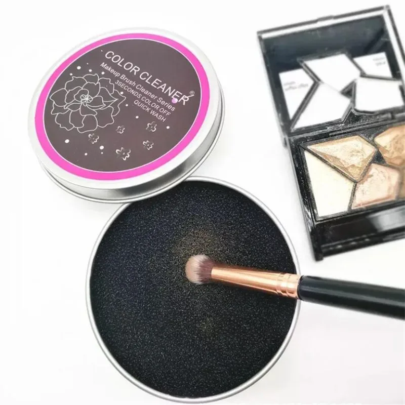 Makeup Brush Cleaner Sponge Remover Color From Brush Eyeshadow Sponge Tool Cleaner Quick Color Off Make Up Brushes Cleaner — image 2