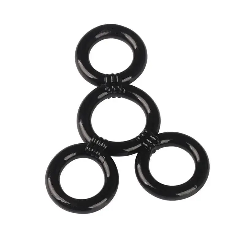 4 Ring/Set Silicone Cock Ring Delay Ejaculation Penis Lasting Erection Dildo Rings Adult Products Male Sex Toys for Man