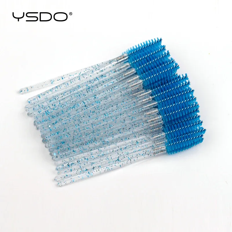 Good Quality 5/50 Pcs Crystal Eyelash Makeup Brushes Diamond Handle Mascara Wands Eyelash Extension Tools