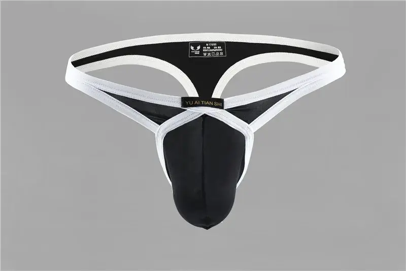 Mens Sexy Underwear Briefs Solid Gay Men Underwear Bulge G Strings Penis Pouch Thong Man Briefs Backless Man Tanga Jockstraps