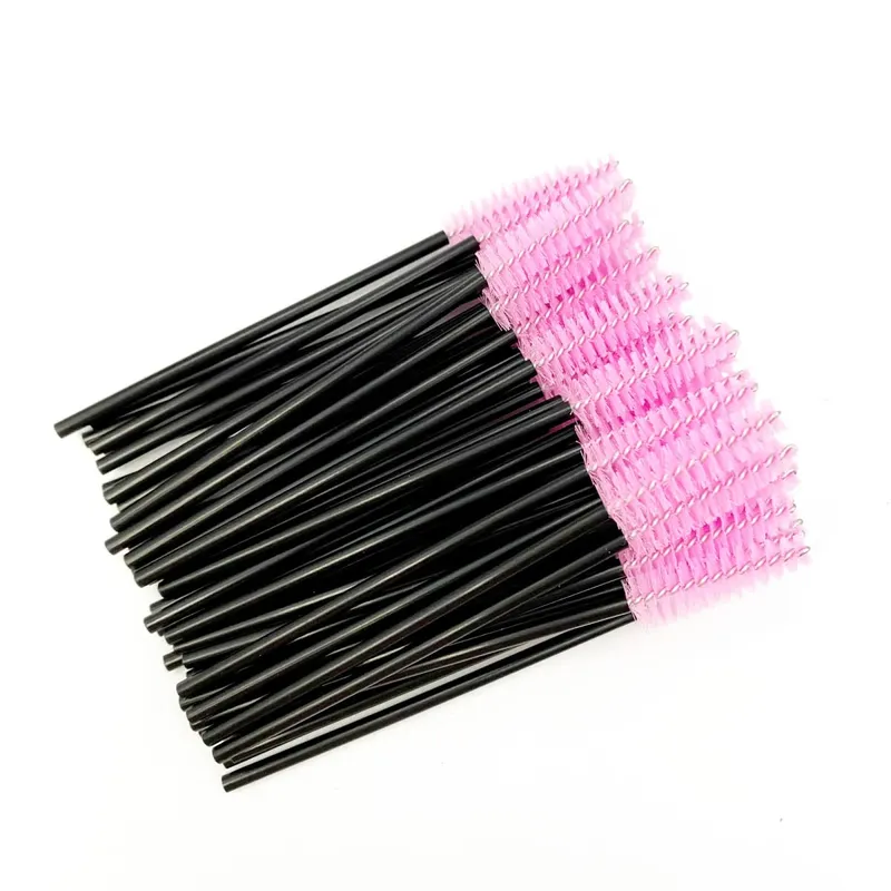 Spazzole per ciglia usa e getta Manico in cristallo di diamante Pennello per ciglia Sopracciglio Bacchette per mascara Forniture per estensione ciglia Strumenti per il trucco