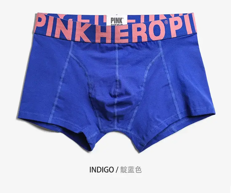 4 stuks PINKHERO mode-onderbroeken voor heren, stijlvol comfortabel en zacht slip Homme, katoenen ondergoed boxershorts, Calzoncillos Hombre