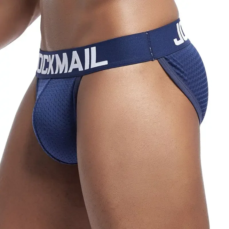 Ropa interior Sexy para Hombre, Tanga para Hombre, ropa interior Gay de malla, Bikini, Calzoncillos para Hombre, pantalones cortos deslizantes, bragas masculinas, suspensorio transpirable