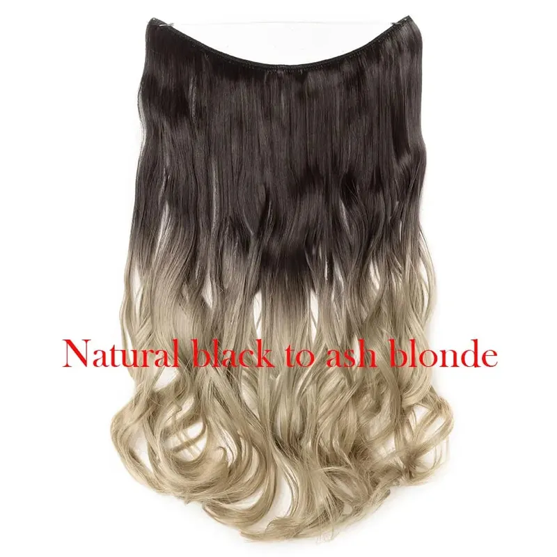 S-noilite 32 kleuren Synthetische Onzichtbare Draad Haarverlenging Clip In Vals Haar Haarstukjes Lange Hair Extensions Voor Vrouwen