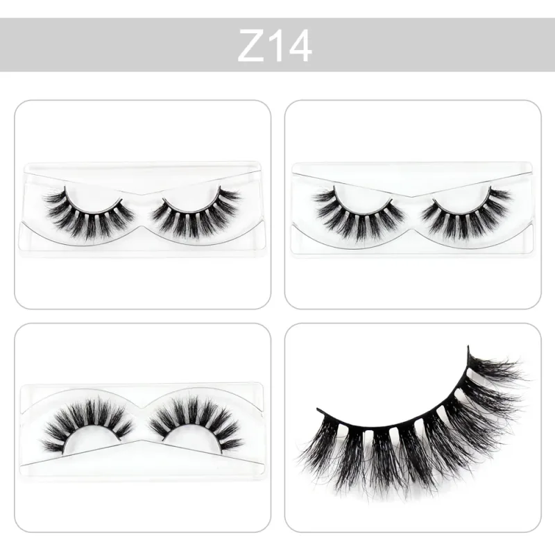 Makeup Lashes 3D Mink Eyelashes Wispy Volume False Lashes Dramatic Lash Natural Fuffy Lashes Full Finish Glamorous Eye