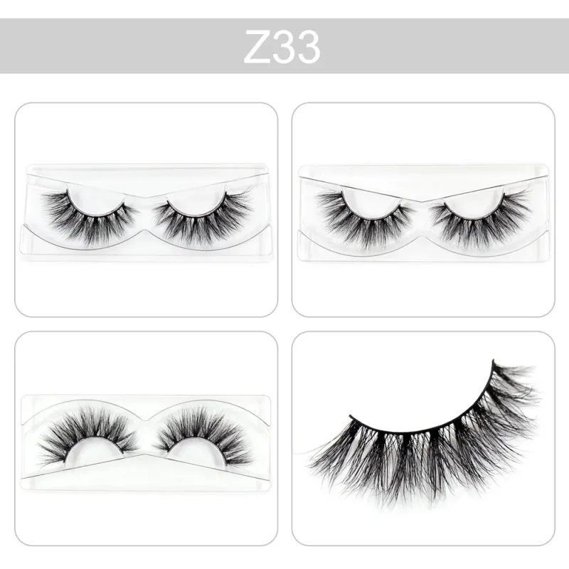 Makeup Lashes 3D Mink Eyelashes Wispy Volume False Lashes Dramatic Lash Natural Fuffy Lashes Full Finish Glamorous Eye