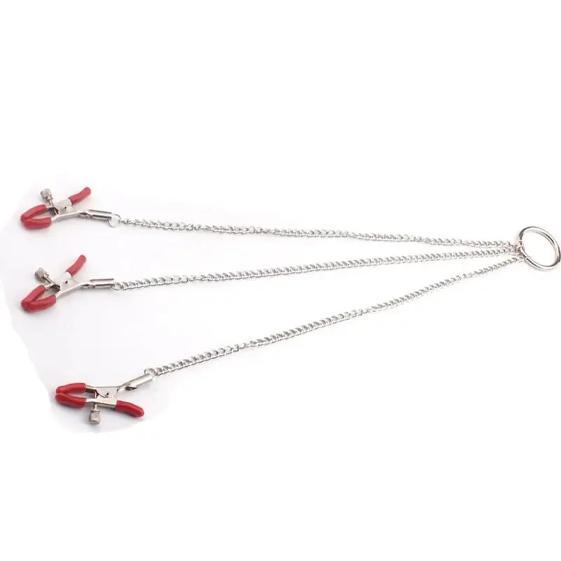 Adult Games Sexy Toys For Women Couples BDSM Bondage Fetish Collar Chain Collars Nipple Clamps Vagina Clitoris Sex Products 18+