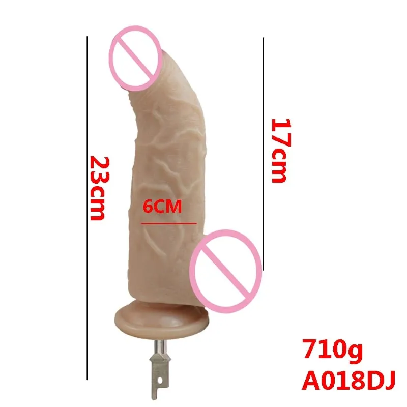 Šavlová přímočará pila velká silikonová dilda přímočará pila 3XLR VAC-U-LOCK Adaptérové ​​nástavce Sex Machine