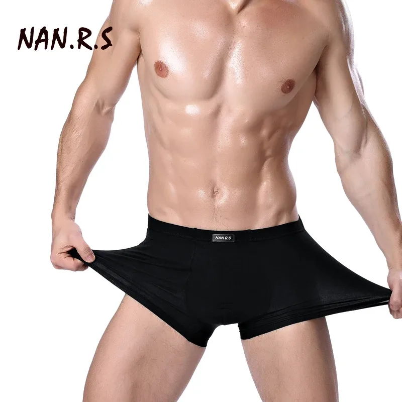 5Pcs Top Quality Men Underwear Boxer Shorts Men's Sexy Solid Underpants Boxershorts Boxer For Mens Male Panties Cotton plus Size