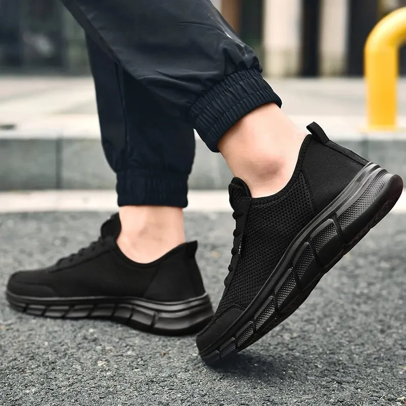 Men Shoes 2020 Summer Sneakers Breathable Casual Shoes Fashion Comfortable Lace up Men Sneakers Mesh Flats Plus Size 38-48