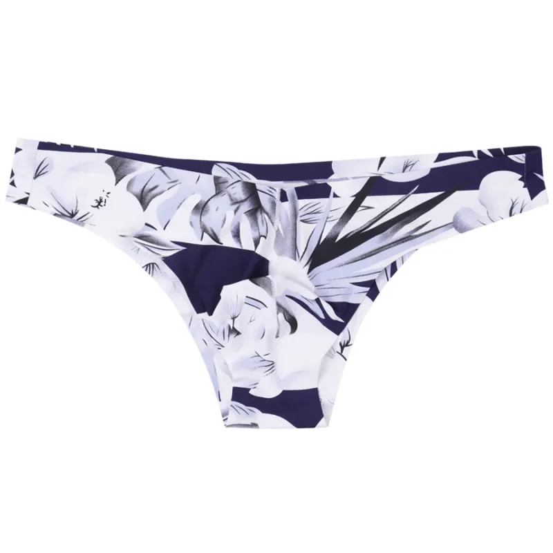 Men Sexy Style Smooth Soft Printed Underwear Men's Thin Underpants Man Low Waist Bikini Ice Silk Briefs Seamless Underwear 817 — image 30