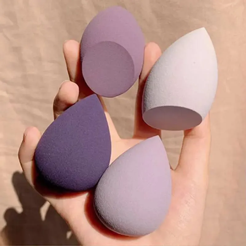 4pcs/bag Fashion Make up Blender Cosmetic Puff Makeup Sponge Foundation Powder Sponge Beauty Tool Makeup Tool Accessories — image 1