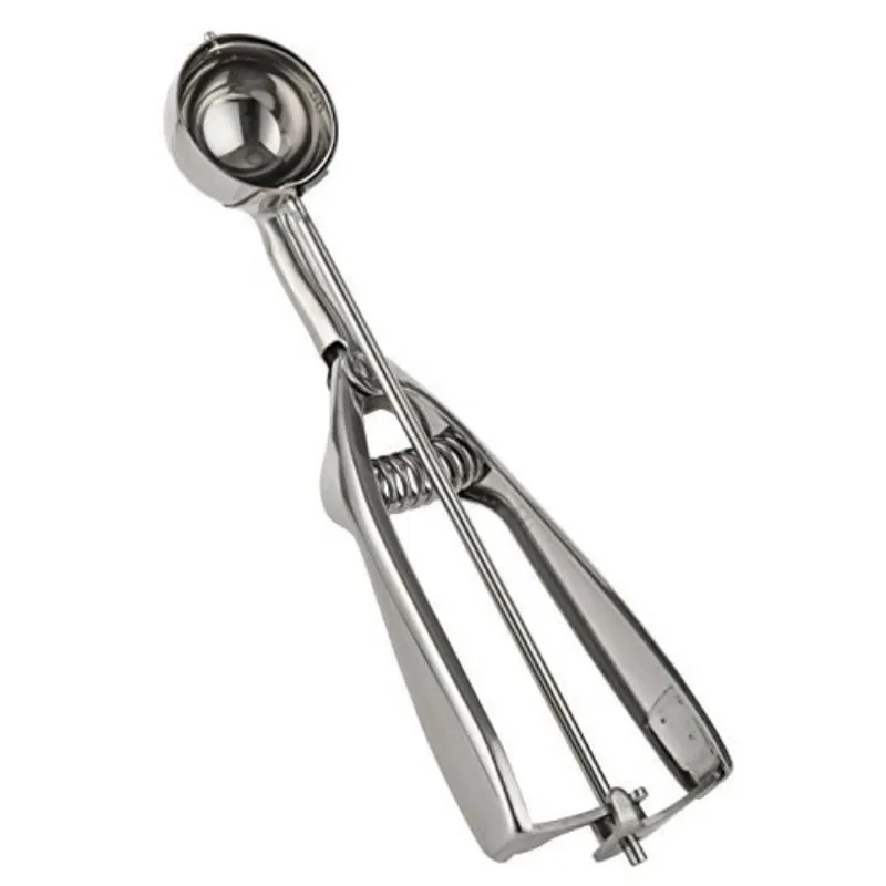 Ice Cream Spoon Kitchen Tools 3 Size Stainless Steel Spring Handle Mash Potato Watermelon Ball Scoop Home Kitchen Accessories