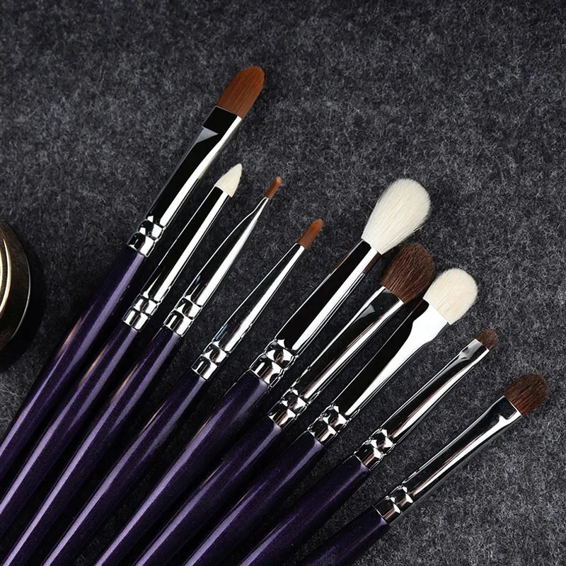 Professional Handmade Make Up Brush Kit Powder Contour Eye Shadow Brush Soft Saikoho Goat Hair Makeup Brushes Set