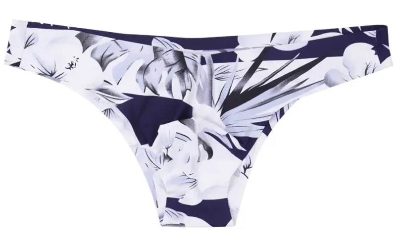 Men Sexy Style Smooth Soft Printed Underwear Men's Thin Underpants Man Low Waist Bikini Ice Silk Briefs Seamless Underwear 817 — image 16