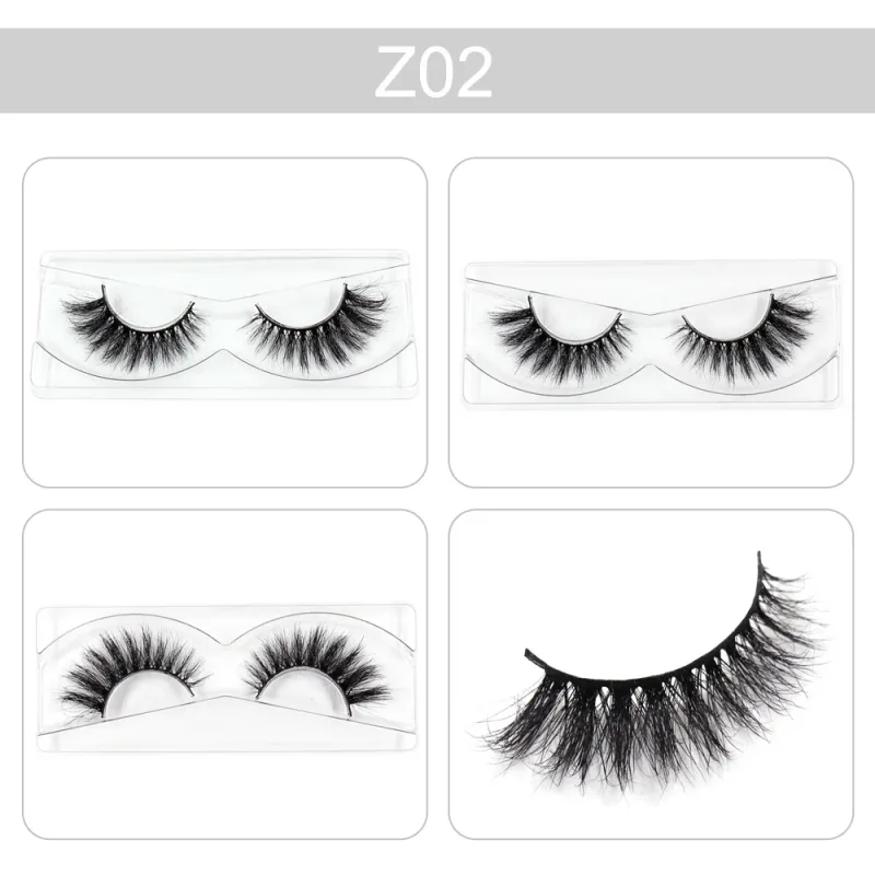 Makeup Lashes 3D Mink Eyelashes Wispy Volume False Lashes Dramatic Lash Natural Fuffy Lashes Full Finish Glamorous Eye