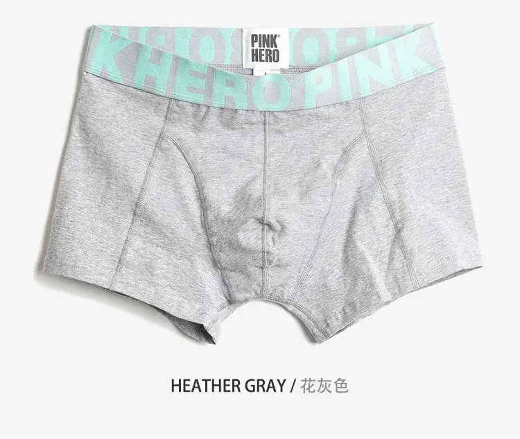 4 stuks PINKHERO mode-onderbroeken voor heren, stijlvol comfortabel en zacht slip Homme, katoenen ondergoed boxershorts, Calzoncillos Hombre