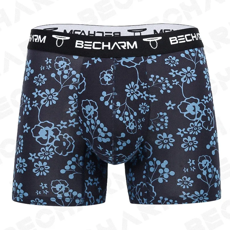 Seluar Dalam Lelaki Becharm Seluar dalam Boxer Seluar pendek Kelabu Pejal Set Saiz Besar Lelaki Seluar Dalam Lelaki Seluar Boxer Lelaki Seksi Pakaian Pendek Homme Hot