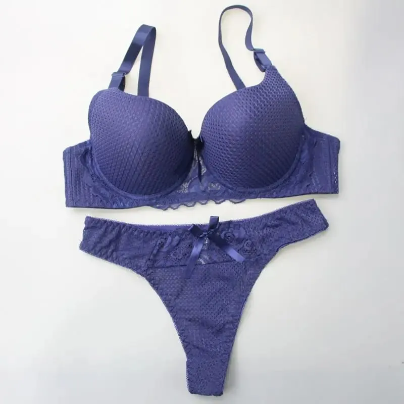 Nouvelle Seamless Women's Sexy Bra Panty Set Push Up Sports Underwear Solid Color Workout Ladies Lingerie