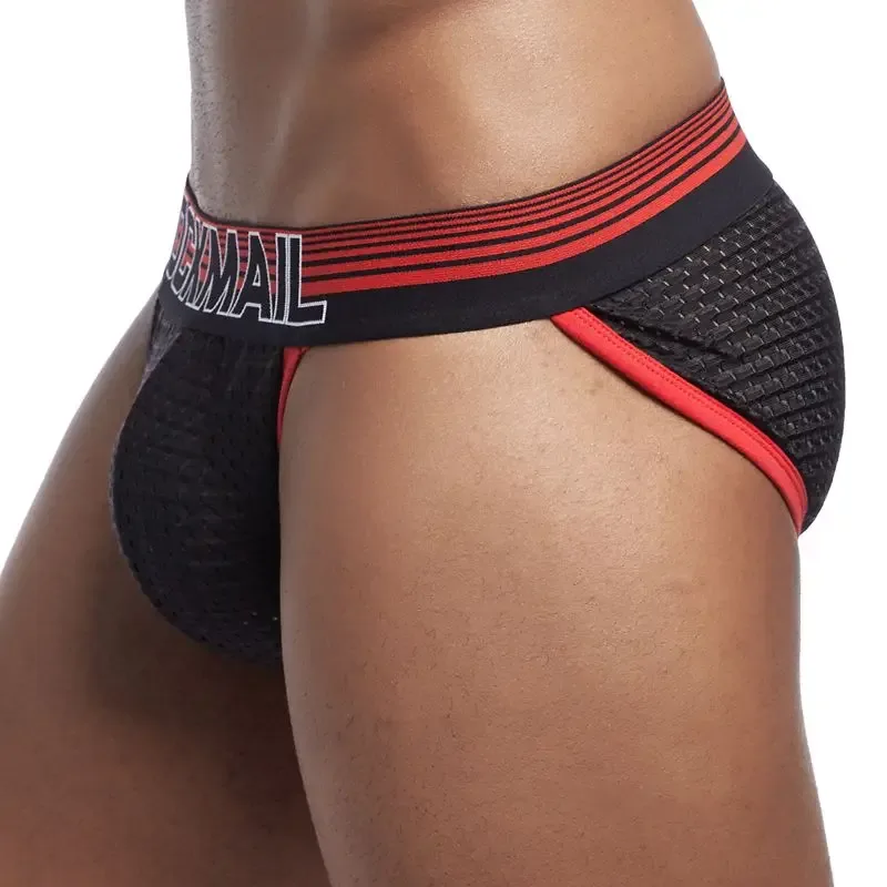 Ropa interior Sexy para Hombre, Tanga para Hombre, ropa interior Gay de malla, Bikini, Calzoncillos para Hombre, pantalones cortos deslizantes, bragas masculinas, suspensorio transpirable