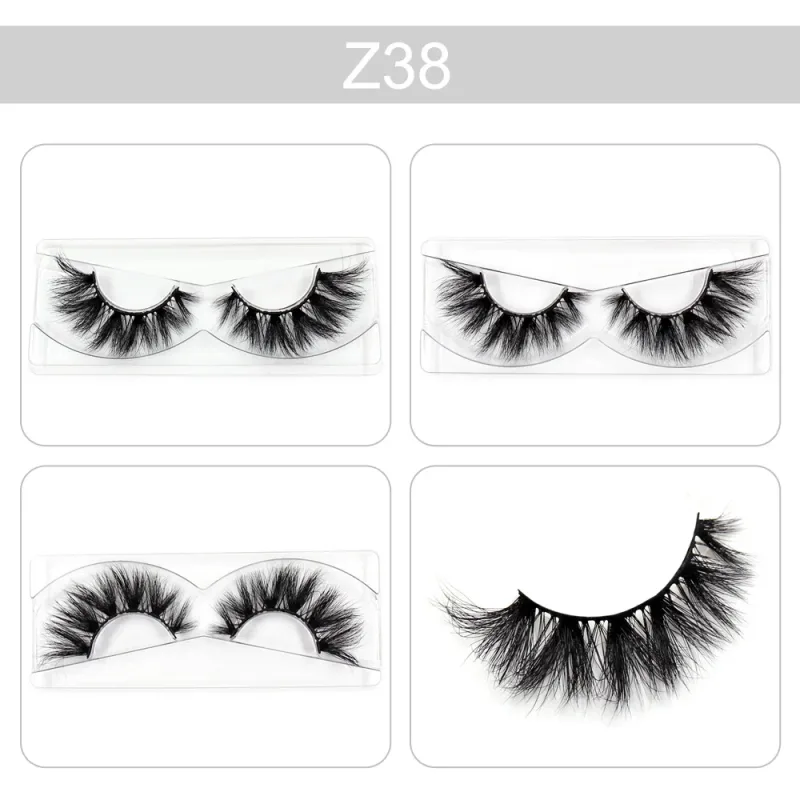 Makeup Lashes 3D Mink Eyelashes Wispy Volume False Lashes Dramatic Lash Natural Fuffy Lashes Full Finish Glamorous Eye