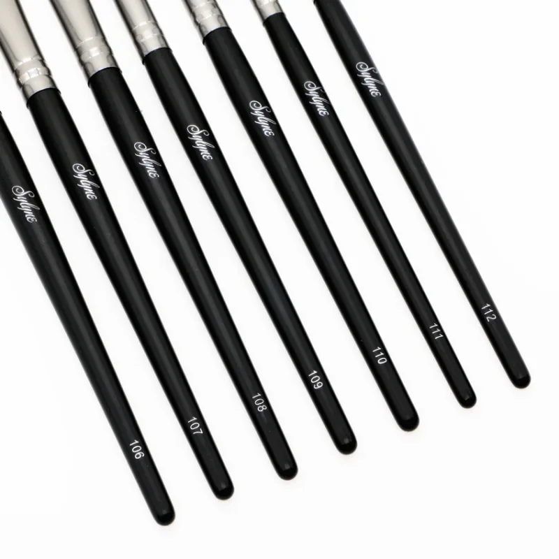 Eyeshadow Makeup Brush Set 7pcs Blending Eyebrow Complete Eye Shadow Professional Make Up Brushes Kit With Bag
