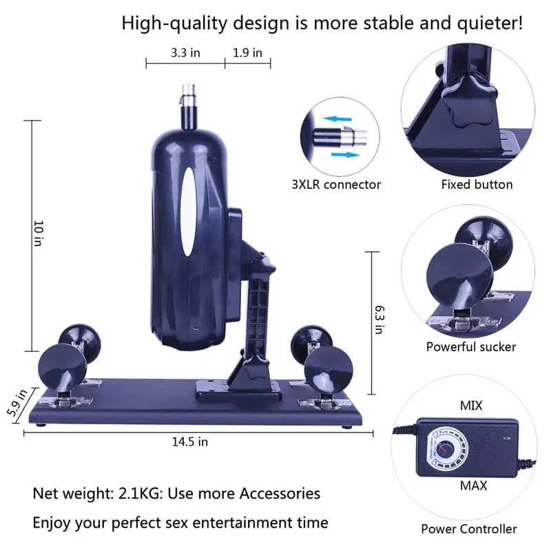 Sex Machine Gun with Big Dildo Automatic Thrusting Machines for women Retractable 8 Accessories Vibrator Masturbation