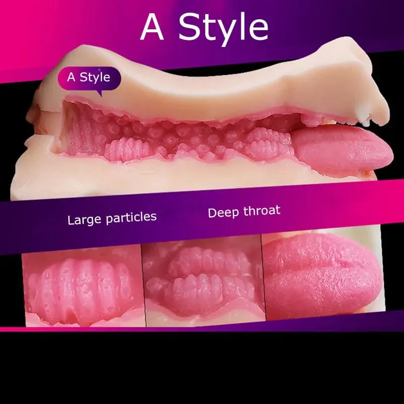 Mouth Massage Male Masturbator Deep Throat Masturbate Cup With Tongue Tooth Artificial Pocket Vagina Oral Sex Toys for Adult Men — image 5
