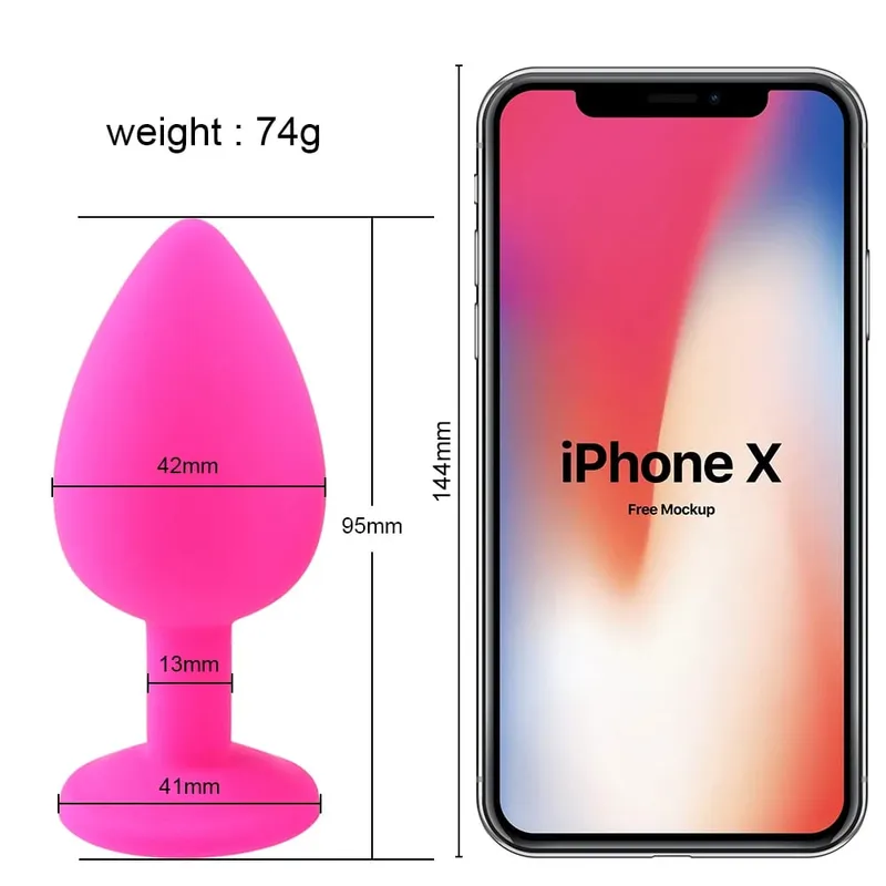 S/M/L 100%Silicone Butt Plug Anal Plugs Unisex Sex Stopper 3 Different Size Adult Toys for Men/Women Anal Trainer For Couples SM