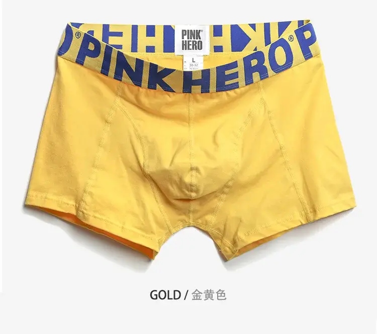 4 stuks PINKHERO mode-onderbroeken voor heren, stijlvol comfortabel en zacht slip Homme, katoenen ondergoed boxershorts, Calzoncillos Hombre