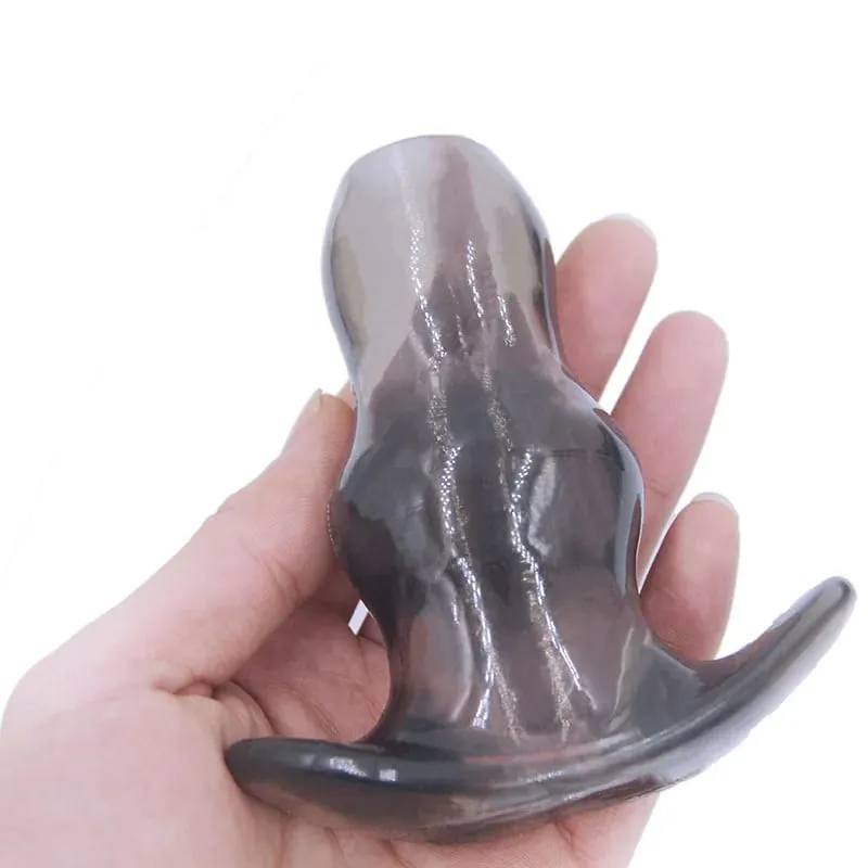 5 Sizes Hollow Anal Plug Soft Speculum Prostate Massager Butt Plug Enema Sex Toys For Woman Men Anal Dilator Sex Products