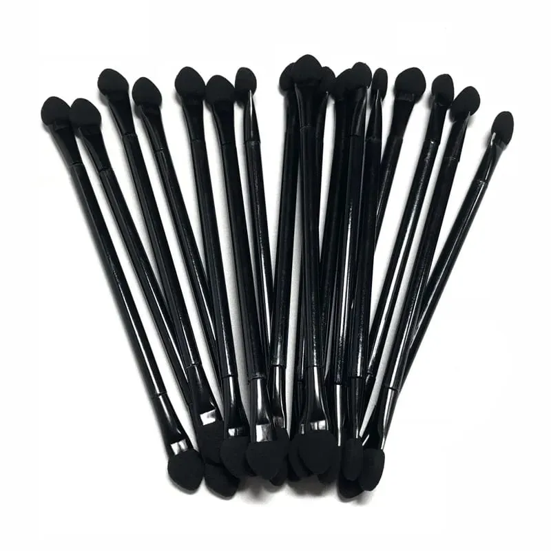 20 Packs Double Head Eyeshadow Brushes 10cm Double-End Eyeshadow Brushes Dual Sides Eyeshadow Sponge Makeup Applicators