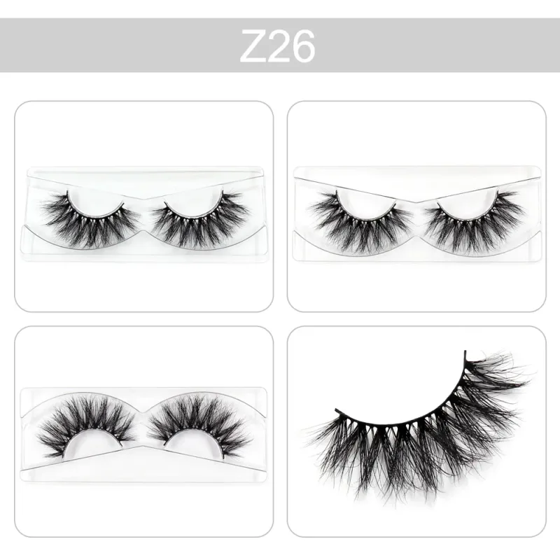 Makeup Lashes 3D Mink Eyelashes Wispy Volume False Lashes Dramatic Lash Natural Fuffy Lashes Full Finish Glamorous Eye